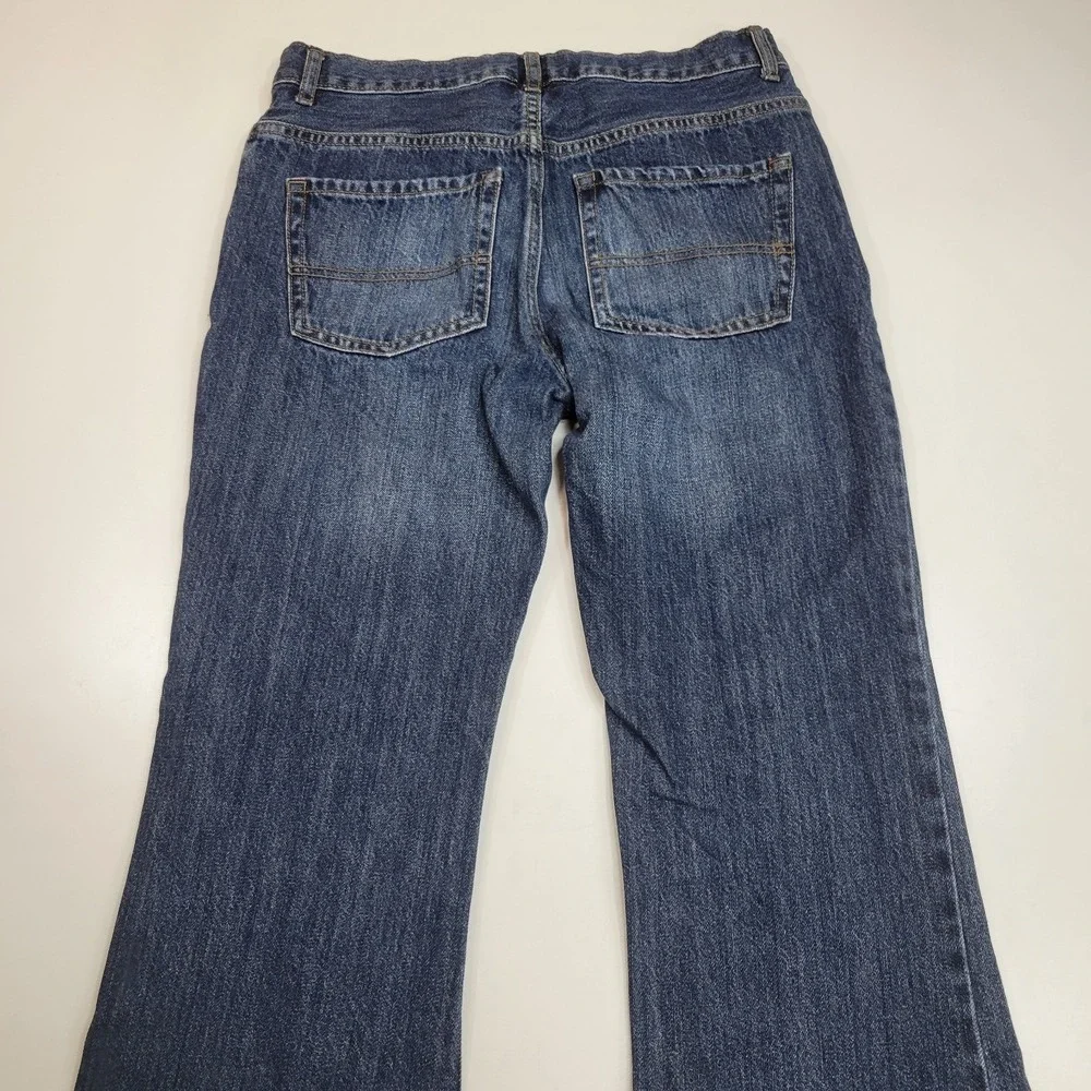 The Children's Place Boys Size 12 Husky Bootcut Jeans Medium Wash Denim